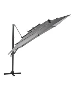 Parasol Déporté Eléa 3 X 4 M Multi-toiles Ardoise -Extérieur Meubles Magasin parasol deporte elea 3 x 4 m multi toiles ardoise 2