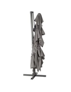 Parasol Déporté Eléa 3 X 4 M Multi-toiles Ardoise -Extérieur Meubles Magasin parasol deporte elea 3 x 4 m multi toiles ardoise 4