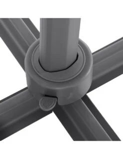 Parasol Déporté Elea 3x3 M Toile Olifen Anthracite -Extérieur Meubles Magasin parasol deporte elea 3x3 m toile olifen anthracite 2