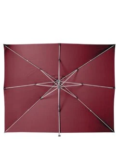 Parasol Déporté Équador 3x4 M - Bordeaux -Extérieur Meubles Magasin parasol deporte equador 3x4 m bordeaux 3