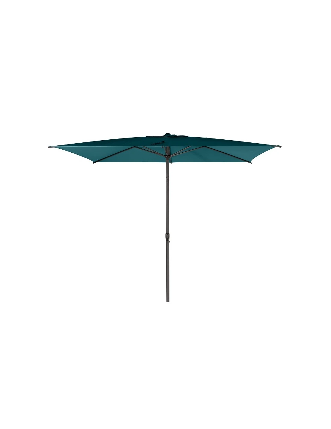Parasol Droit Loompa Rectangulaire 2 X 3 M à Manivelle - Bleu Canard 1 Parasol Droit Loompa Rectangulaire 2 X 3 M à Manivelle - Bleu Canard