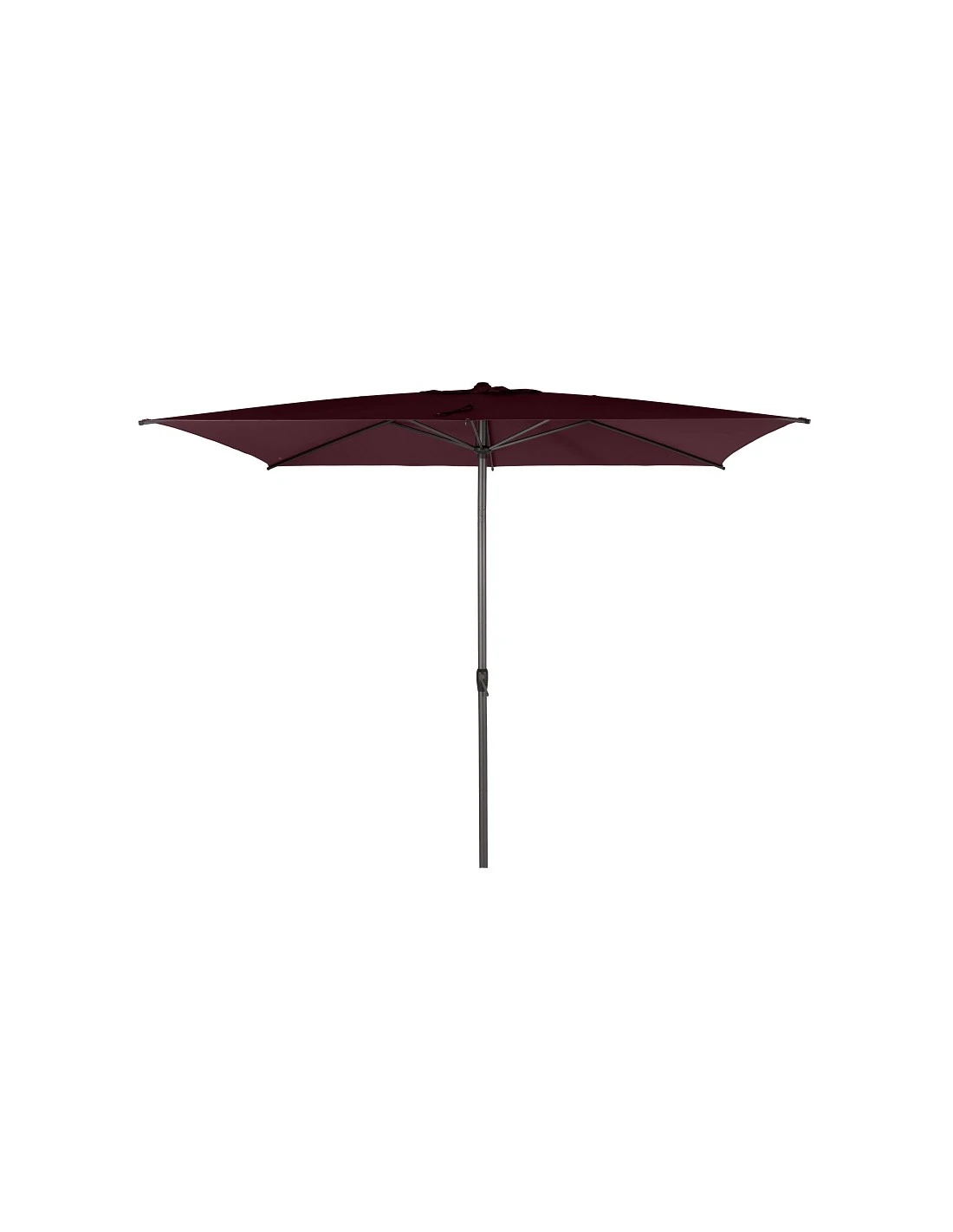 Parasol Droit Loompa Rectangulaire 2 X 3 M à Manivelle - Bordeaux 1 Parasol Droit Loompa Rectangulaire 2 X 3 M à Manivelle - Bordeaux