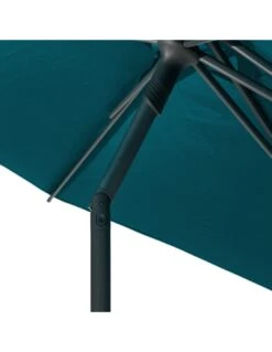 Parasol Droit Rond Soya Ø2.7m - Acier Et Polyester - Bleu Canard -Extérieur Meubles Magasin parasol droit rond soya o27m acier et polyester bleu canard 3