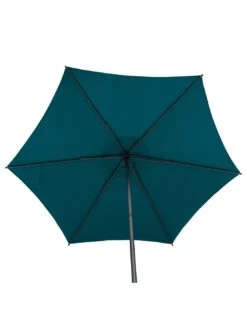 Parasol Droit Rond Soya Ø2.7m - Acier Et Polyester - Bleu Canard -Extérieur Meubles Magasin parasol droit rond soya o27m acier et polyester bleu canard 4