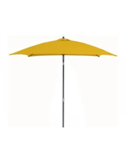 Parasol En Aluminium Droit 2x2 Inclinable - Curry