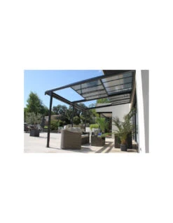 Pergola Adossée Azura En Aluminium 3,5 X 4 M (structure Seule) -Extérieur Meubles Magasin pergola adossee azura en aluminium 35 x 4 m 2