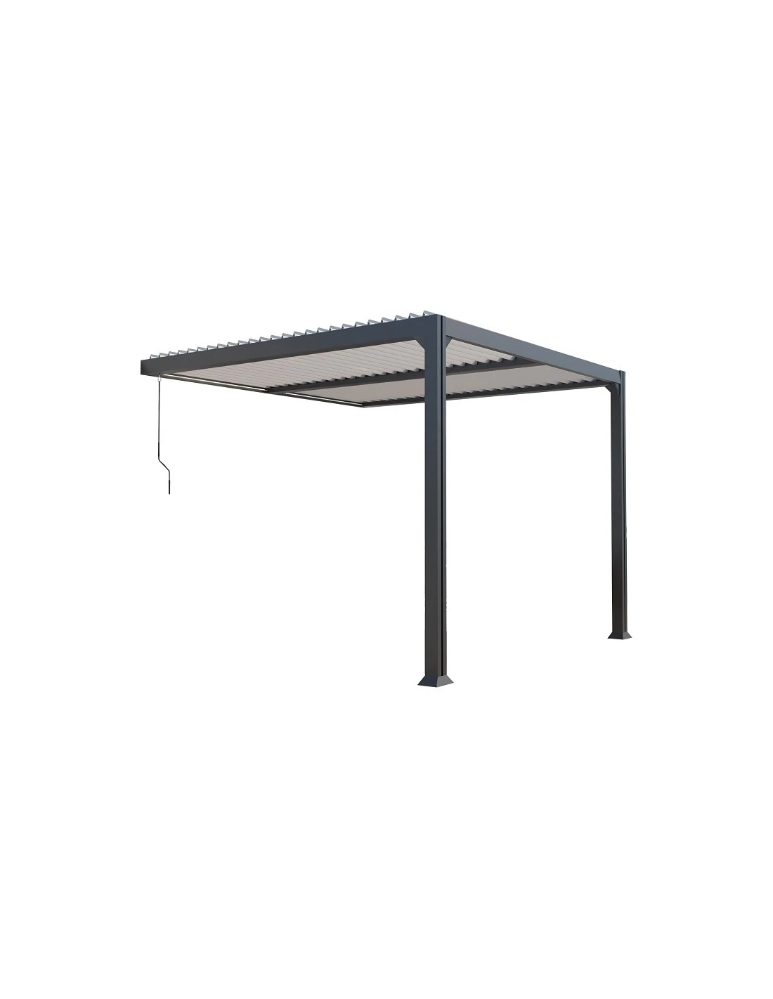 Pergola Adossée Bioclimatique MIAMI 3x3 M En Aluminium 2 Pergola Adossée Bioclimatique MIAMI 3x3 M En Aluminium – Image 2