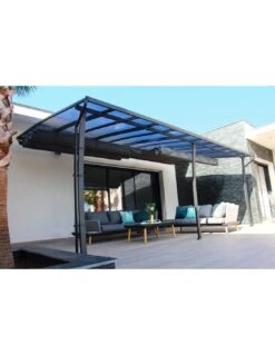 Pergola Adossée Stockholm 3.5 X 6 M - Polycarbonate, Acier, Aluminium 10 Pergola Adossée Stockholm 3.5 X 6 M - Polycarbonate, Acier, Aluminium -Extérieur Meubles Magasin pergola adossee stockholm 35 x 6 m polycarbonate acier aluminium 1 2