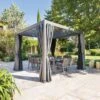 Pergola De Jardin Evora - L.3,60 X P.3,60 M - Aluminium Graphite