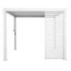 Persienne Blanche Pour Côté 3 Mètres Pour Pergola Evora 3.60 X 6 Mètres
