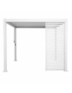 Persienne Blanche Pour Côté 3.6 Mètres Pour Pergola Evora 3.60 X 6 Mètres