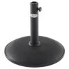 Pied De Parasol Béton Rond 15 Kg - D.45 X H.37,5 Cm - Noir