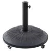 Pied De Parasol Cadran Solaire Avec Roues 25 Kg