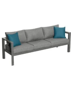 Salon De Jardin 5 Places Evasion - Aluminium Et Coussins Polyester - Tonka -Extérieur Meubles Magasin salon de jardin 5 places evasion aluminium et coussins polyester 1