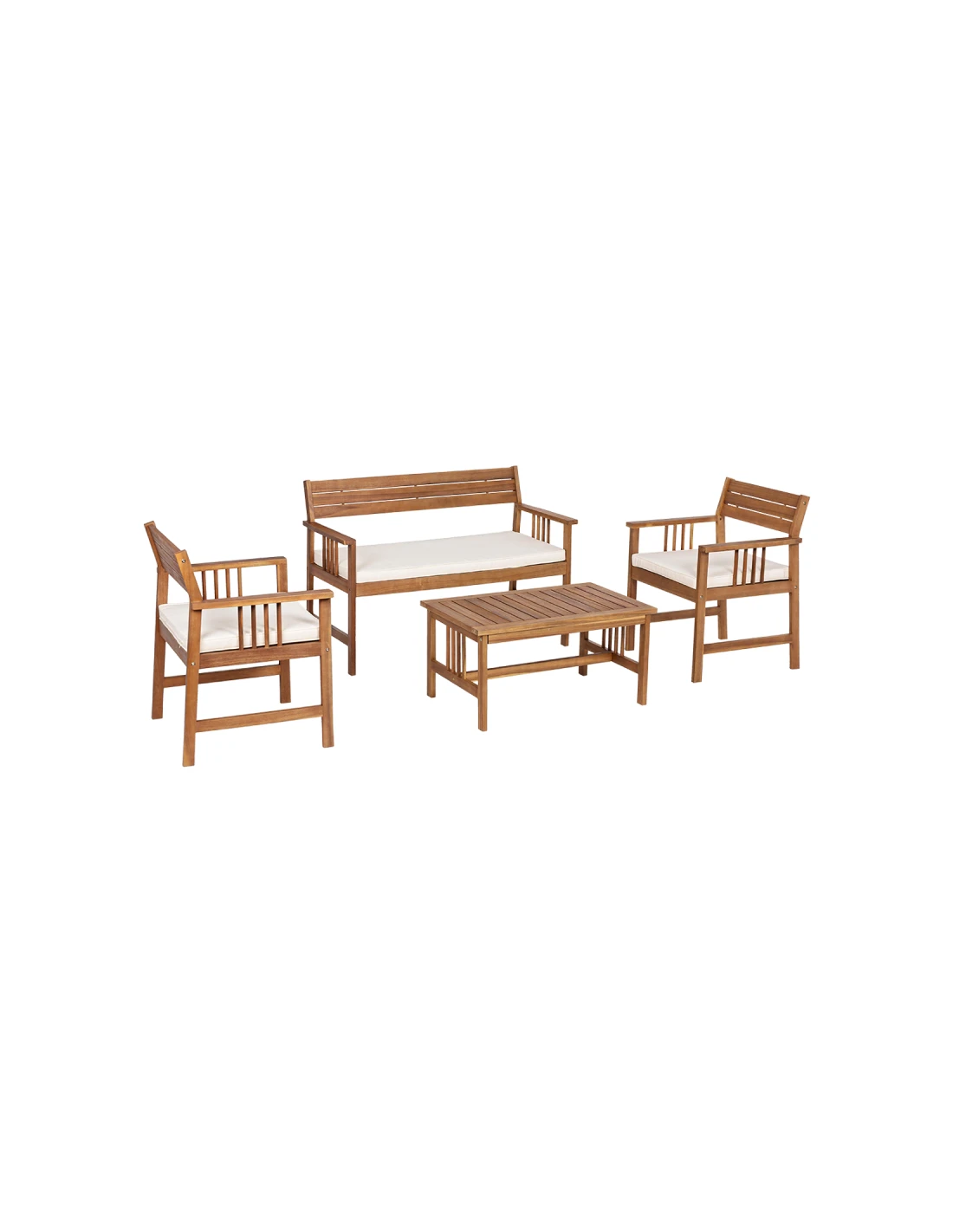 Salon De Jardin Acacia Noemi écru 1 Salon De Jardin Acacia Noemi écru