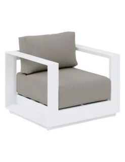 Salon De Jardin Allure 5 Places - Aluminium Graphite - Blanc -Extérieur Meubles Magasin salon de jardin allure 5 places aluminium graphite 1 4