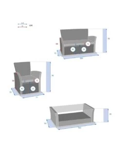Salon De Jardin Bora Bora - 4 Places - Résine Tressée Et Acier époxy - Naturae -Extérieur Meubles Magasin salon de jardin bora bora 4 places resine tressee et acier epoxy naturae 6