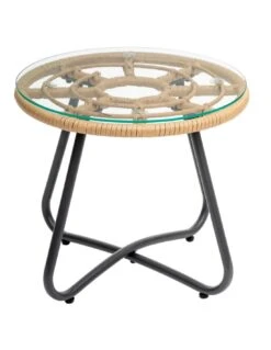 Salon De Jardin Duo Lambada - 2 Fauteuils Et Table Basse Ronde -Extérieur Meubles Magasin salon de jardin duo lambada 2 fauteuils et table basse ronde 4