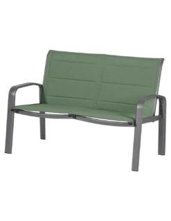 Salon De Jardin ELYN 4 Places - Aluminium Et Texaline - Vert Olive Et Graphite -Extérieur Meubles Magasin salon de jardin elyn 4 places aluminium et texaline vert olive et graphite 2