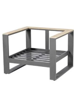 Salon De Jardin Emperia Graphite 5 Places - Aluminium Et Acacia -Extérieur Meubles Magasin salon de jardin emperia graphite 5 places aluminium et acacia 5