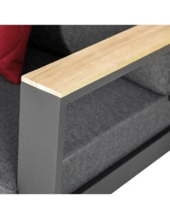 Salon De Jardin Emperia Graphite 5 Places - Aluminium Et Acacia -Extérieur Meubles Magasin salon de jardin emperia graphite 5 places aluminium et acacia 9