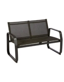 Salon De Jardin Gili 4 Places - Aluminium Et Texaline - Graphite / Anthracite Chiné -Extérieur Meubles Magasin salon de jardin gili 4 places aluminium et texaline 2