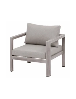 Salon De Jardin Jauca 5 Places Noisette Et Gris Boisé -Extérieur Meubles Magasin salon de jardin jauca 5 places noisette et gris boise 4