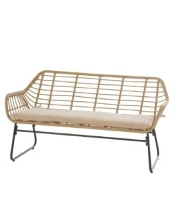 Salon De Jardin Lambada 4 Places - Résine Tressée Sésame -Extérieur Meubles Magasin salon de jardin lambada 4 places resine tressee sesame 1 2