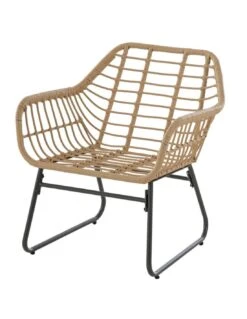 Salon De Jardin Lambada 4 Places - Résine Tressée Sésame -Extérieur Meubles Magasin salon de jardin lambada 4 places resine tressee sesame 1 5