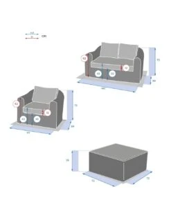 Salon De Jardin Mooréa - 4 Places - Aluminium Et Résine - Naturae -Extérieur Meubles Magasin salon de jardin moorea 4 places aluminium et resine 9
