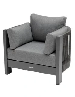 Salon De Jardin Paradize - 5 Places - Aluminium Graphite -Extérieur Meubles Magasin salon de jardin paradize 5 places aluminium graphite 4