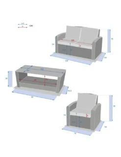 Salon De Jardin Polynésia 4 Places - Aluminium Et Résine Tressée - Naturae -Extérieur Meubles Magasin salon de jardin polynesia 4 places aluminium et resine tressee 7