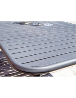 Salon Set Lounge Bitti 4 Pièces En Aluminium - Graphite -Extérieur Meubles Magasin salon set lounge bitti 4 pieces en aluminium graphite 2