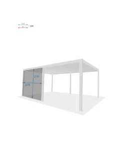 Store Blanc Pour Côté 6 Mètres Pour Pergola Evora 3.60 X 6 Mètres -Extérieur Meubles Magasin store blanc pour cote 6 metres pour pergola evora 360 x 6 metres 2