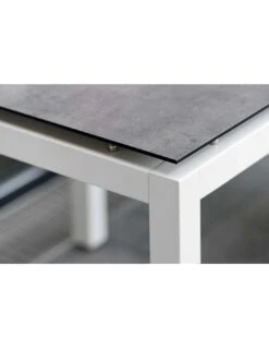 Structure De Table 160 X 90 Cm Aluminium Blanc - Stern -Extérieur Meubles Magasin structure de table 160 x 90 cm aluminium blanc stern 1 2