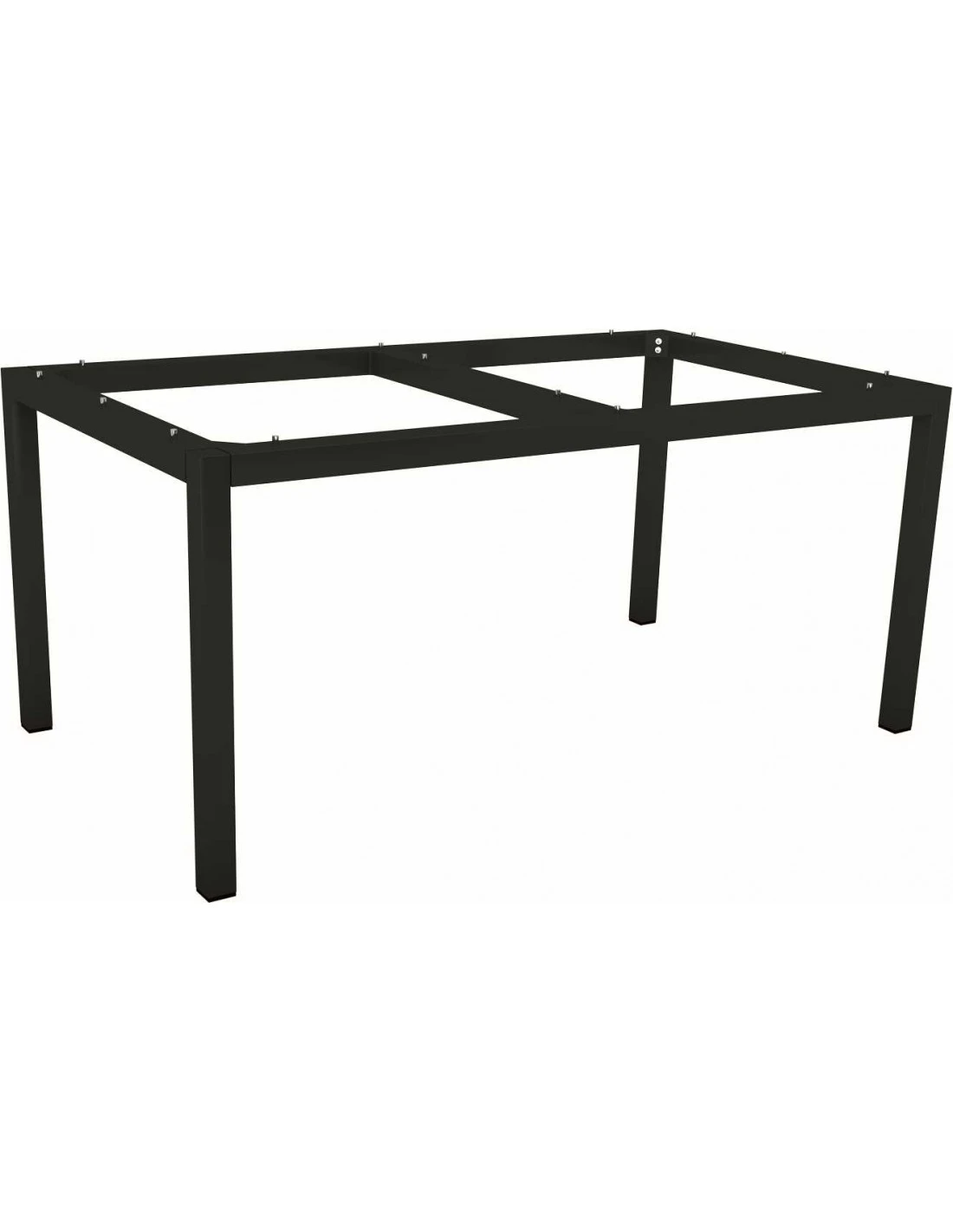 Structure De Table Aluminium Noir Mât - Stern - 160 X 90 X 73 Cm 1 Structure De Table Aluminium Noir Mât - Stern - 160 X 90 X 73 Cm