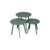 Table Basse D'appoint MASSAI Ø45cm - Acier époxy - Vert