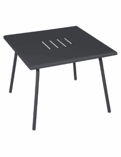 Table Basse De Jardin Monceau Métal Carrée 57 X 57 Cm - Carbone