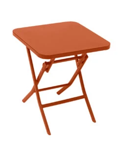 Table D'appoint Greensboro Carrée Pliante - Acier époxy - AMBRE