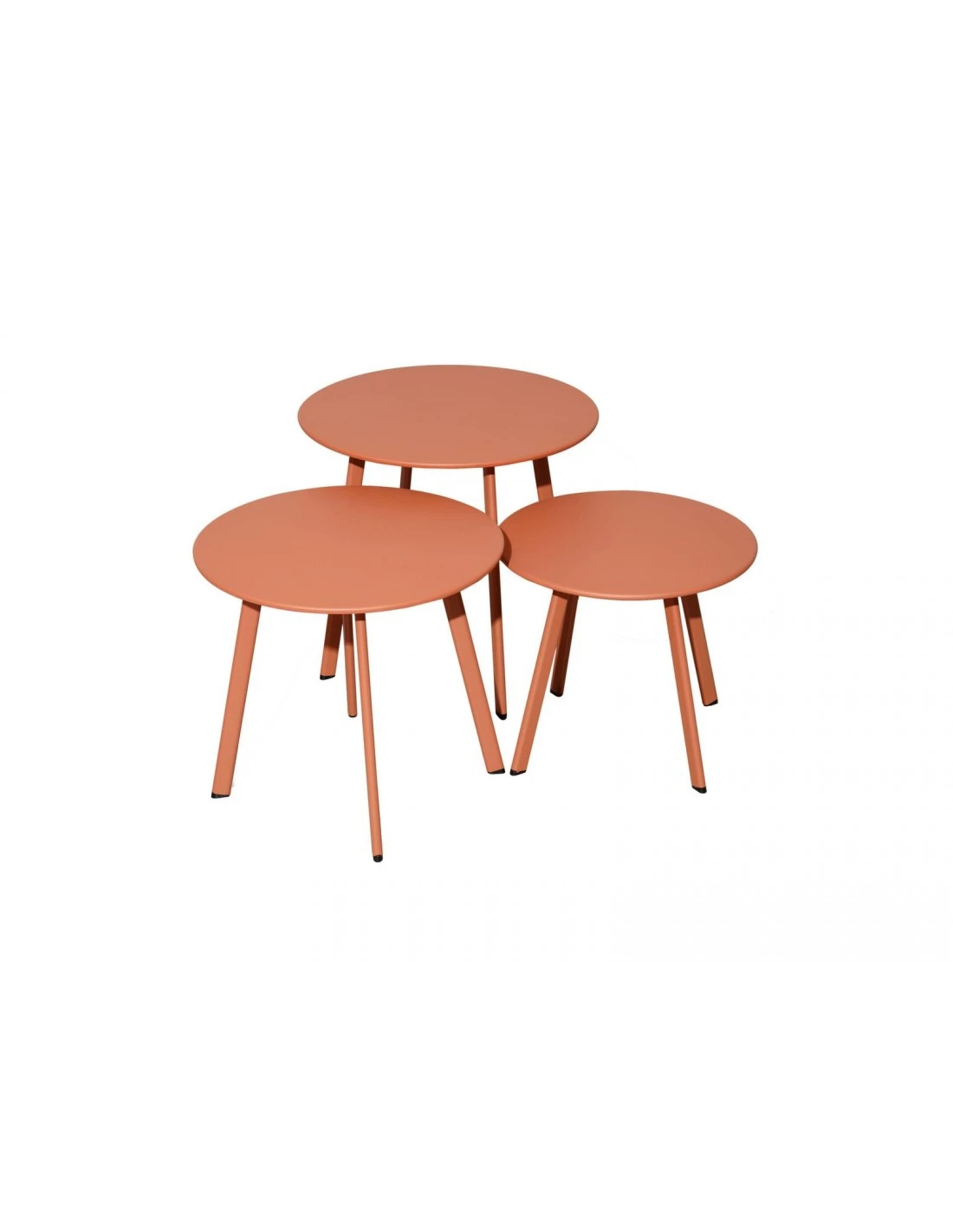 Table D'appoint MASSAI Ø50 Cm - Acier époxy - Hermès 1 Table D'appoint MASSAI Ø50 Cm - Acier époxy - Hermès