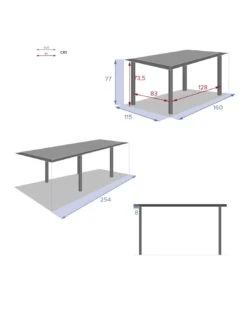 Table De Jardin Allure Extensible 10 Places - Aluminium Et HPL Effet Bois -Extérieur Meubles Magasin table de jardin allure extensible 10 places aluminium et hpl effet bois 8