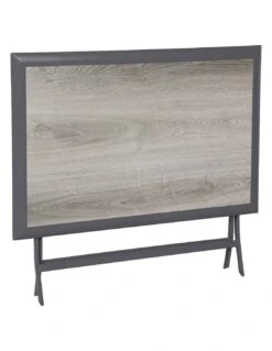 Table De Jardin Azua Pliante Rectangle 4 Places - Aluminium - Gris Smoke Plateau Ect Effet Bois -Extérieur Meubles Magasin table de jardin azua pliante rectangle 4 places aluminium gris smoke plateau ect effet bois 3