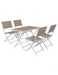 Table De Jardin Azua Pliante Rectangle 4 Places - Aluminium - Gris Smoke Plateau Ect Effet Bois -Extérieur Meubles Magasin table de jardin azua pliante rectangle 4 places aluminium gris smoke plateau ect effet bois 4