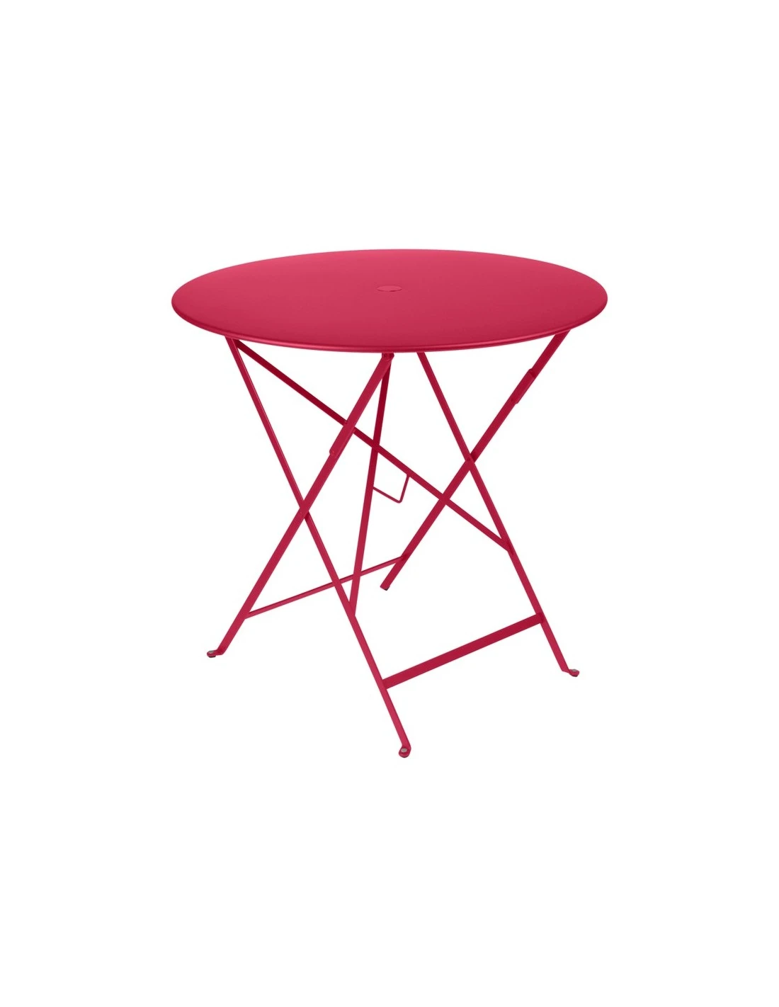 Table De Jardin Bistro D.77 Cm - Ronde Pliante Métal - Rose Praline 1 Table De Jardin Bistro D.77 Cm - Ronde Pliante Métal - Rose Praline