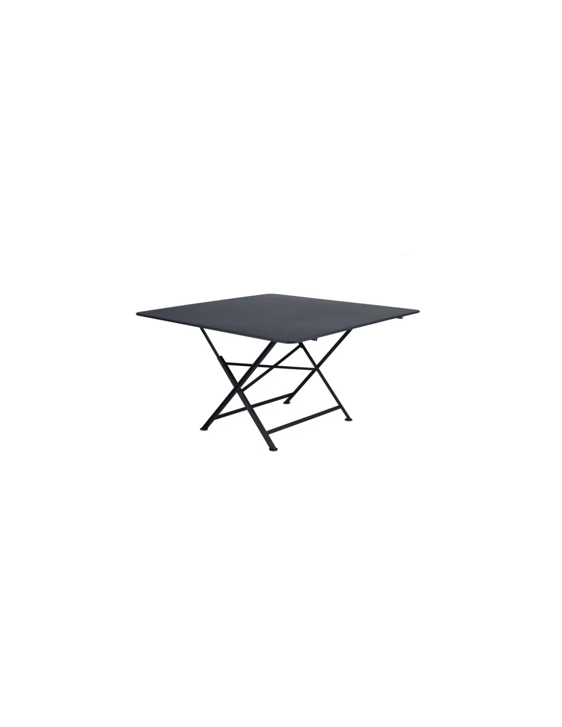 Table De Jardin Cargo 128 X 128 Cm - Métal Carrée - Carbone 1 Table De Jardin Cargo 128 X 128 Cm - Métal Carrée - Carbone