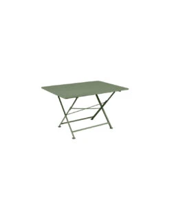 Table De Jardin Cargo 128x90 Cm En Métal Rectangle Pliante - Cactus