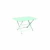 Table De Jardin Cargo 128x90 Cm En Métal Rectangle Pliante - Vert Opaline