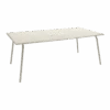 Table De Jardin Monceau 194 X 94 CM - 8 Personnes - Gris Argile