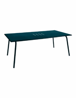 Table De Jardin Monceau 194 X 94 CM - 8 Personnes - Bleu Acapulco