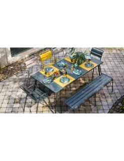Table De Jardin Monceau 194 X 94 CM - 8 Personnes - Carbone -Extérieur Meubles Magasin table de jardin monceau 194 x 94 cm 8 personnes 7
